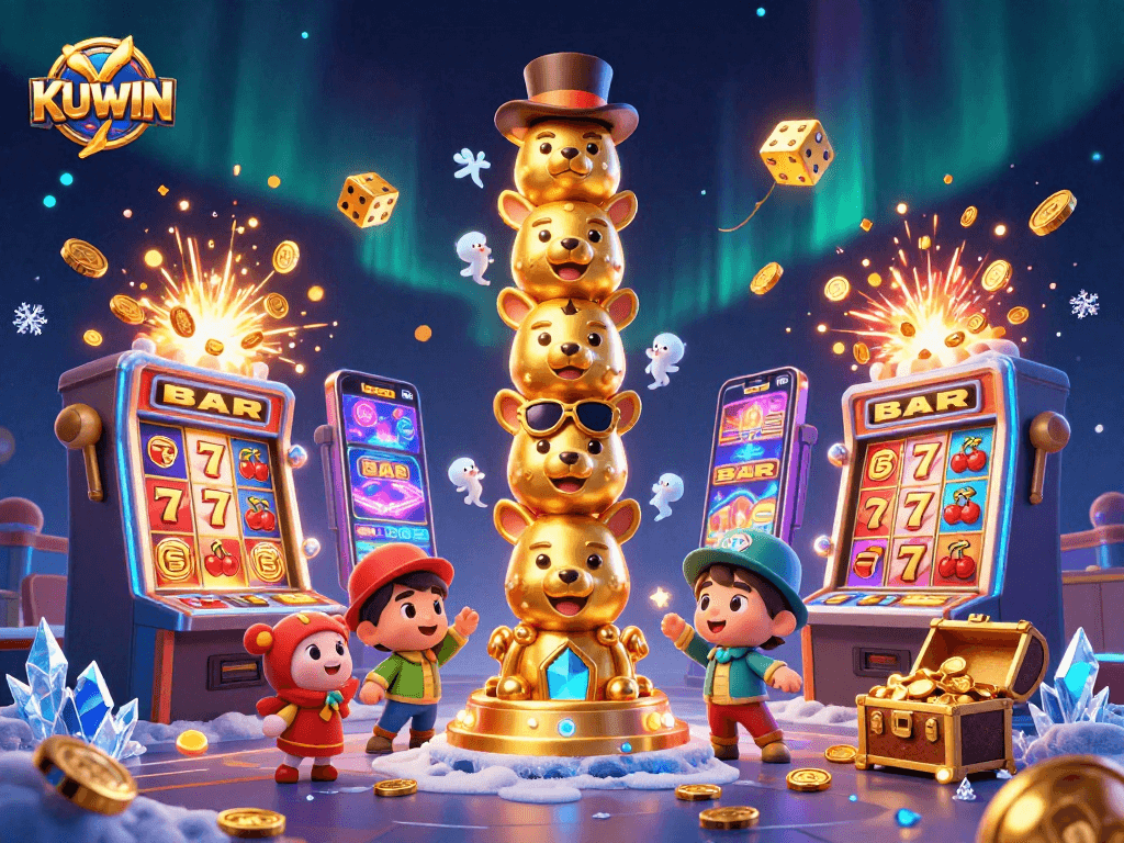 Experience the excitement of KUWIN with dynamic gaming elements and vibrant visuals.
