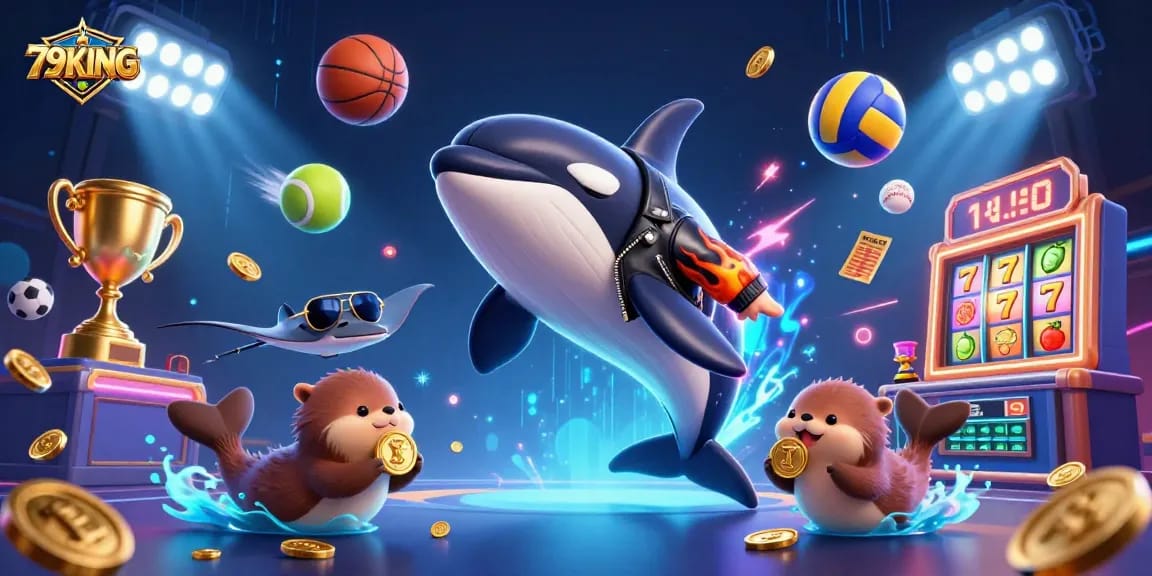 Experience the thrill of 79KING casino with 3D characters and dynamic sports elements!