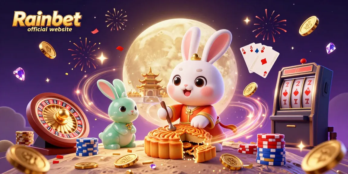 Join the excitement at the Rainbet official website with vibrant casino elements and stunning 3D art.