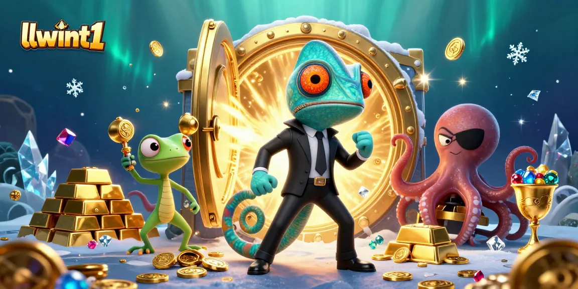 Engage in thrilling gaming adventures at llwint1 with a captivating 3D illustration showcasing vibrant casino elements.