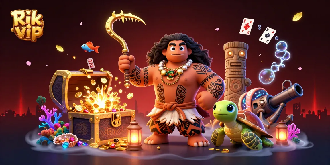 Engage in thrilling games at Rik vip with our vibrant 3D casino illustration depicting a unique gaming adventure.