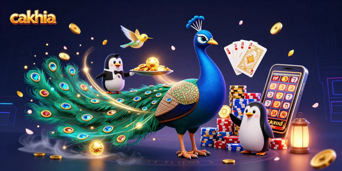Experience exciting bets at Cakhia with vibrant casino characters amidst golden coins and roulette.