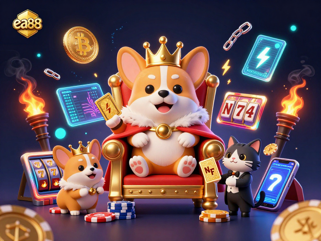 Experience thrilling gaming at ea88 with vibrant 3D characters in a rich casino atmosphere.