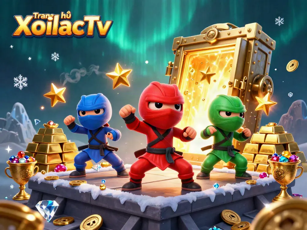 Experience thrilling online gambling with Trang chủ XoilacTv's interactive 3D gaming scene.