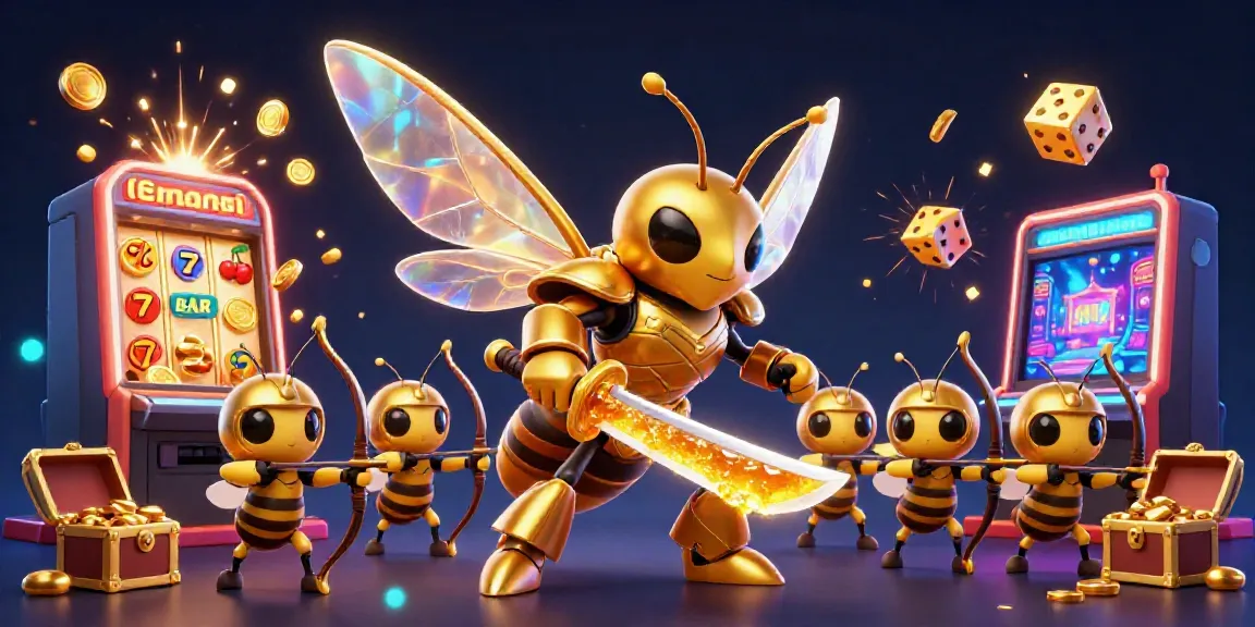 Engage in exciting gameplay at sao789 with vibrant 3D casino elements like jackpot slot machines and golden coins.