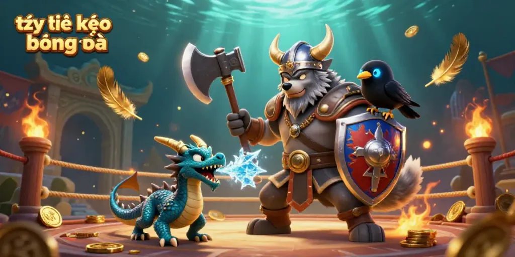 Engage with tỷ lệ kèo bóng đá in a vibrant sports betting arena full of action and detail.