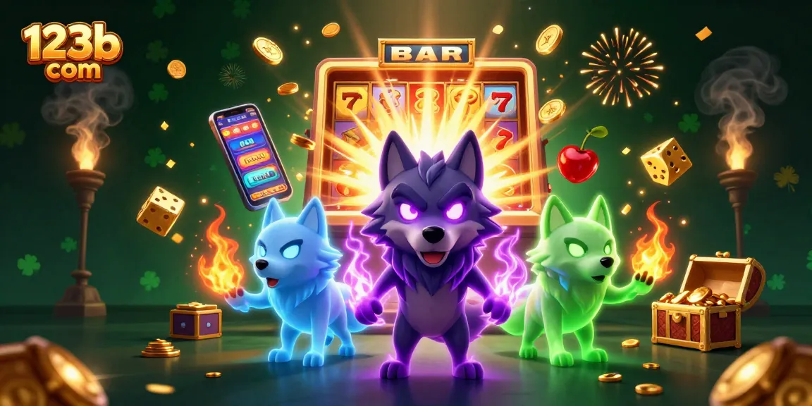 Experience thrilling games at 123b com with jackpot wins, exciting slots, and vibrant casino elements.