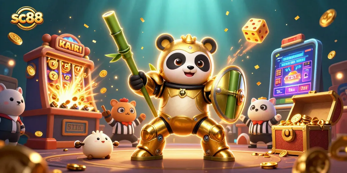 Engage in the vibrant world of sc88 with playful casino elements exploding in joy.