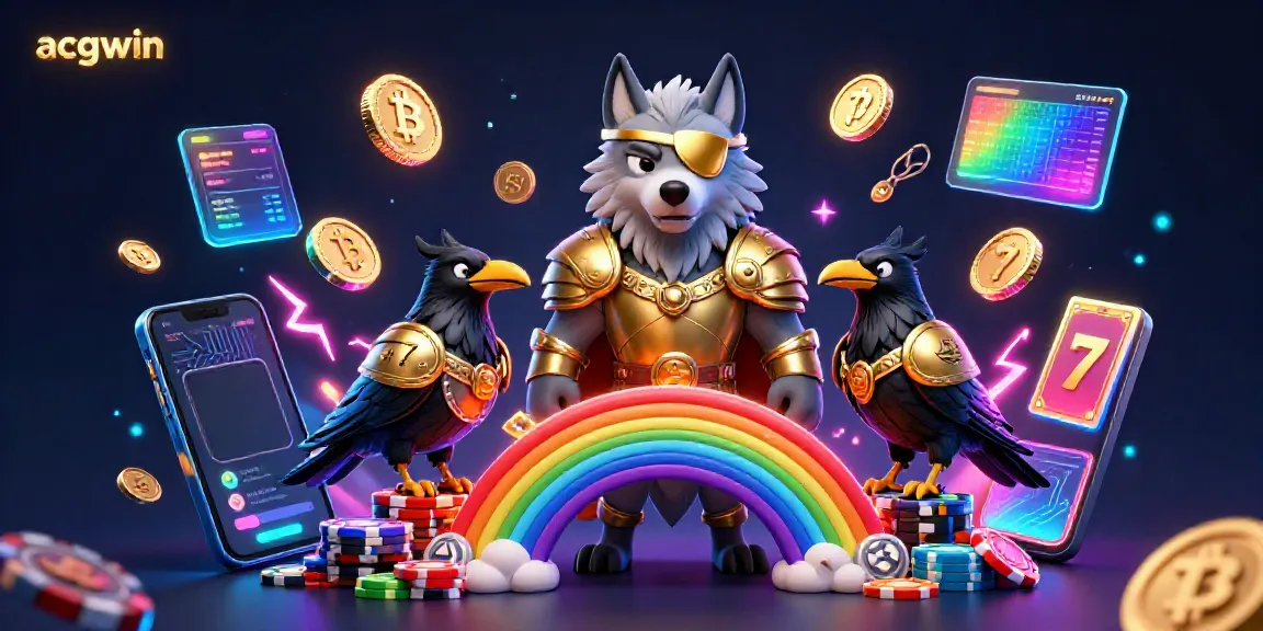 Experience thrilling online slots with acgwin in this vibrant Norse mythology-inspired casino scene filled with dynamic elements.