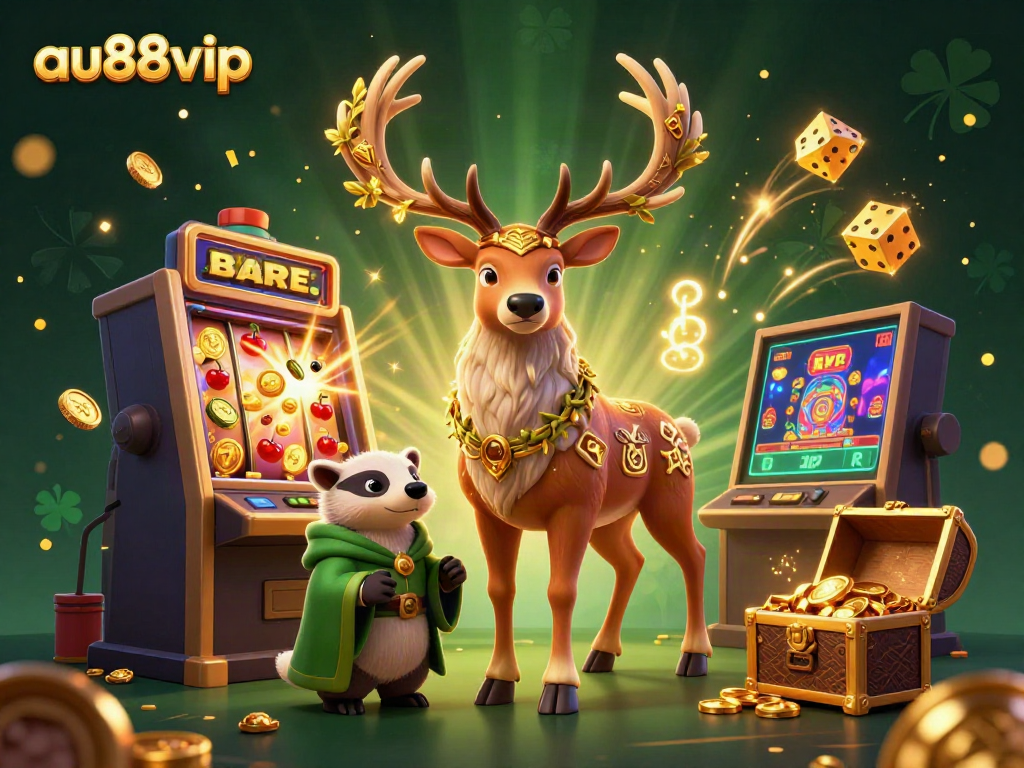 Experience the thrill of online gaming at au88vip with this dynamic casino illustration.
