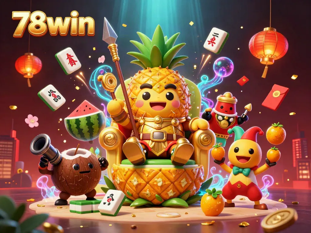 Experience immersive gaming at 78win, featuring vibrant characters and a dynamic casino environment.