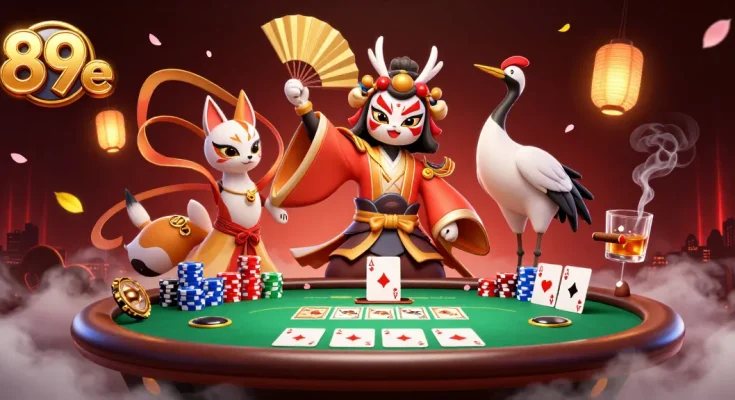 Engage in thrilling poker action at 89e, where legendary characters and vibrant gaming elements collide.