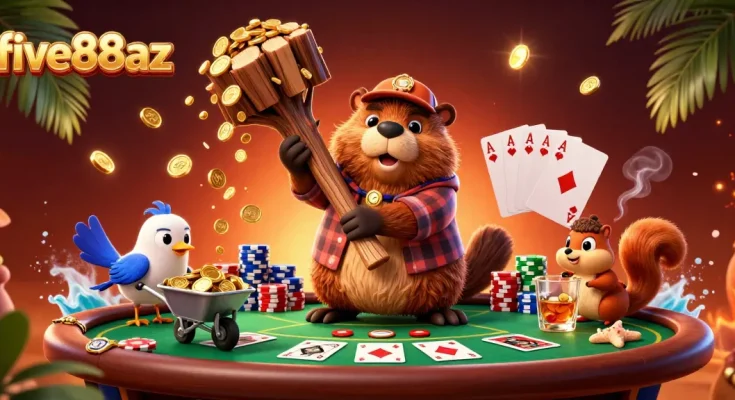 Join five88az and experience thrilling poker action with vibrant characters collecting coins.